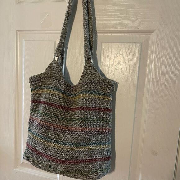 The SAK crochet Multicolor Striped Hobo medium Bag - Picture 2 of 11